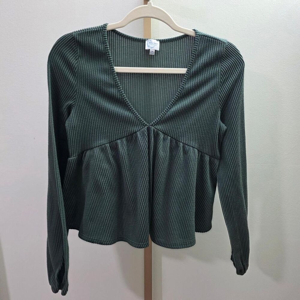 Blue-rain Women's Green Blouse
